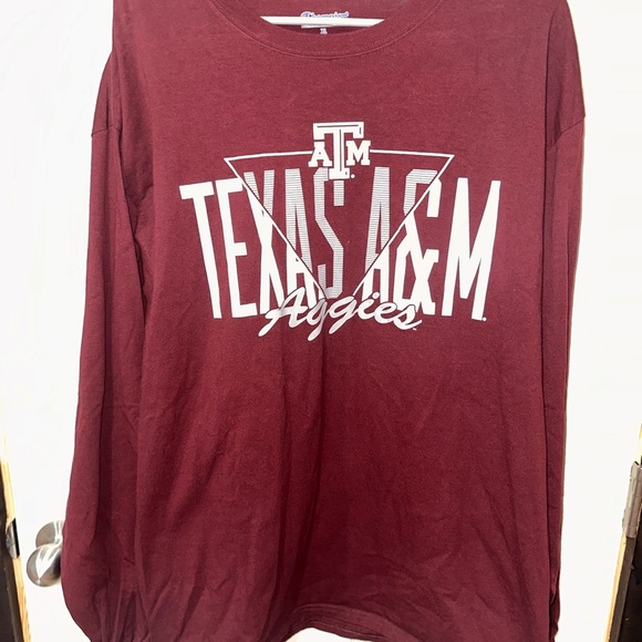 Champion Texas A&M Aggies TAMU Maroon Long Sleeve Tee - Picture 1 of 2
